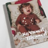 "Stressed but Blessed" - Holiday Cards in Snowflake by Brooke Chandler - Detail