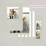 "Modern Editorial" - Holiday Cards in Licorice by Ekko Studio - Back of Card Options