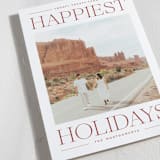 "Modern Editorial" - Holiday Cards in Cranberry by Ekko Studio - Detail