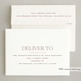 "Modern Editorial" - Holiday Cards in Cranberry by Ekko Studio - FREE Recipient Addressing