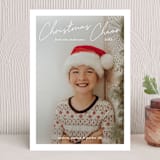 "Cheerful Christmas" - Holiday Cards in Snow by Liz Conley - Front