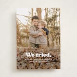 "We tried." - Holiday Cards in Snowy Night by Itsy Belle Studio - Front
