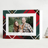 "Classic Christmas Plaid" - Holiday Cards in Festive by Rebecca Durflinger - Folded Card