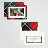 "Classic Christmas Plaid" - Holiday Cards in Festive by Rebecca Durflinger - Assembled