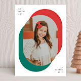 "Retro Ovals" - Holiday Cards in Holly by Liz Conley - Front