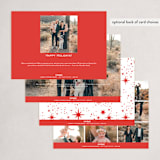 "More happy" - Holiday Cards in Santa Suit by Yuliya Evseeva - Back of Card Options