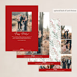 "Draped Garland" - Holiday Cards in Snow by Kaydi Bishop - Back of Card Options