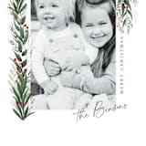 "Draped Garland" - Holiday Cards in Snow by Kaydi Bishop - Detail