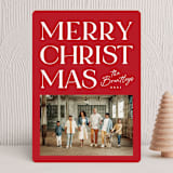 "Brimming" - Holiday Cards in Cherry by Snow and Ivy - Front