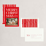 "Brimming" - Holiday Cards in Cherry by Snow and Ivy - Assembled