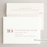 "Brimming" - Holiday Cards in Cherry by Snow and Ivy - FREE Recipient Addressing