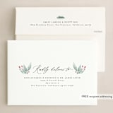 "Evergreen Surround" - Holiday Cards in Cranberry by Lehan Veenker - FREE Recipient Addressing
