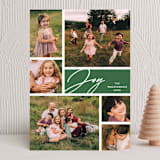 "Joyful Grids" - Holiday Cards in Juniper by Ellis - Front