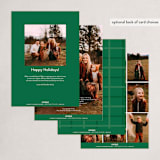 "Joyful Grids" - Holiday Cards in Juniper by Ellis - Back of Card Options