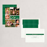 "Joyful Grids" - Holiday Cards in Juniper by Ellis - Assembled