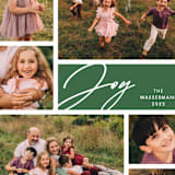 "Joyful Grids" - Holiday Cards in Juniper by Ellis - Detail