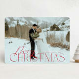 "Season's Greetings" - Holiday Cards in Pomegranate by Benita Crandall - Front