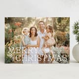 "Merry Tidings" - Holiday Cards in Snowflake by Wildfield Paper Co - Front