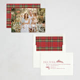 "Merry Tidings" - Holiday Cards in Snowflake by Wildfield Paper Co - Assembled