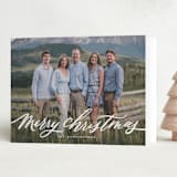 "Fresh Fallen Snow" - Holiday Cards in Blizzard by Wildfield Paper Co - Folded Card