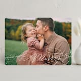 "Merry Hand Lettering" - Holiday Cards in Snow by Orasie - Front