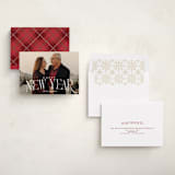 "So Elegant" - Holiday Cards in Snow by GeekInk Design - Assembled