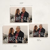 "So Elegant" - Holiday Cards in Snow by GeekInk Design - Formats Available
