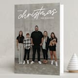 "Merry Monoline" - Holiday Cards in Snow by Ekko Studio - Folded Card