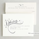 "Brushy Script" - Holiday Cards in Snow by Erin German - FREE Recipient Addressing