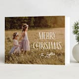 "Ethereal" - Holiday Cards in Snow by Annie Holmquist - Folded Card