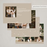 "And Bright" - Holiday Cards in Snow by Pixel and Hank - Back of Card Options