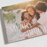 "And Bright" - Holiday Cards in Snow by Pixel and Hank - Detail