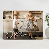 "All our love" - Holiday Cards in Snow by Robin Ott - Front