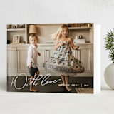 "All our love" - Holiday Cards in Snow by Robin Ott - Folded Card