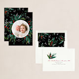 "Magic forest" - Holiday Cards in Midnight by Yuliya Evseeva - Assembled