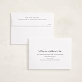 "Script Note" - Holiday Cards in Cotton by Baumbirdy - FREE Recipient Addressing