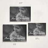 "Script Note" - Holiday Cards in Cotton by Baumbirdy - Formats Available