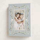 "Ribbon of Grace" - Holiday Cards in Blue Spruce by Ana de Sousa - Folded Card