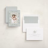 "Ribbon of Grace" - Holiday Cards in Blue Spruce by Ana de Sousa - Assembled