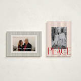 "pace" - Holiday Cards in Blush by Vera Lim - Photo Orientation Options