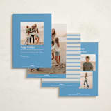 "Bari" - Holiday Cards in Pond by Megan Davis - Back of Card Options