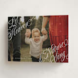 "Let Heaven & Nature Sing" - Holiday Cards in Snow by Stacy Maalouf - Folded Card