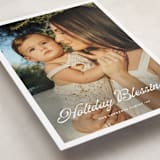 "Scripted Greeting" - Holiday Cards in Snow by Devika Keskar - Detail