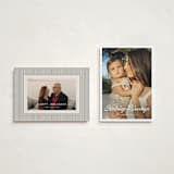 "Scripted Greeting" - Holiday Cards in Snow by Devika Keskar - Photo Orientation Options
