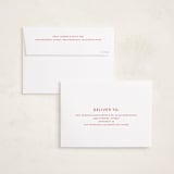 "Chic Blessings" - Holiday Cards in Poinsettia by Carolyn MacLaren - FREE Recipient Addressing