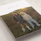 "Minimal Type" - Holiday Cards in Cardinal by Owl and Toad - Detail