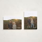 "Minimal Type" - Holiday Cards in Cardinal by Owl and Toad - Photo Orientation Options