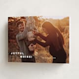 "Joyful noise" - Holiday Cards in Snow by Stacey Meacham - Folded Card