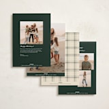 "Perfectly Framed" - Holiday Cards in Pine by Annie Clark - Back of Card Options