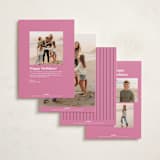 "Big Peace" - Holiday Cards in Candy by Baumbirdy - Back of Card Options